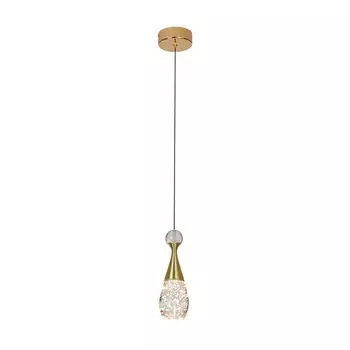 Светильник ЭкономСвет G61363/1GD CL, LED 1x5Вт 3300K, 200лм, цвет золото