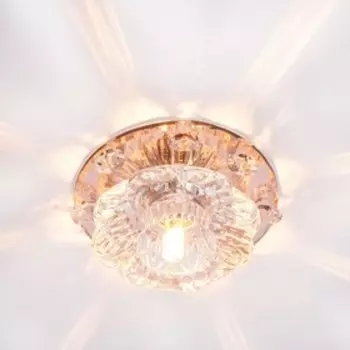 Светильник ЭкономСвет, J0194 TEA CL, Мах 50Вт GU5.3, цвет зеркальный чайный