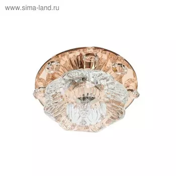 Светильник ЭкономСвет, J0194 TEA CL, Мах 50Вт GU5.3, цвет зеркальный чайный