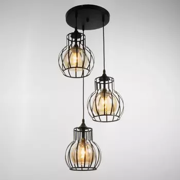 Светильник "Эспо" 3х60Вт Е27 черный 19х21х80см