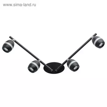 Светильник "Этингер" 4x4Вт LED 3000K черный 62x68x17см