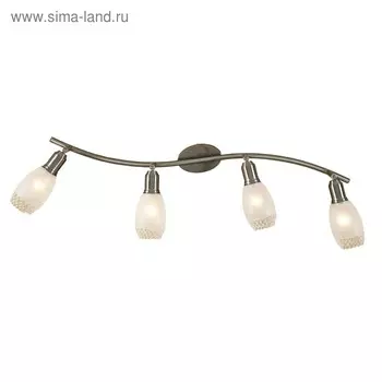 Светильник "Юджин" 4x60Вт E14 хром 72x13x12,5см