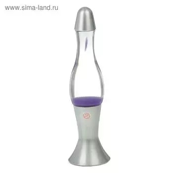 Лава-лампа «Капля» Е14 h=38 см сиреневый