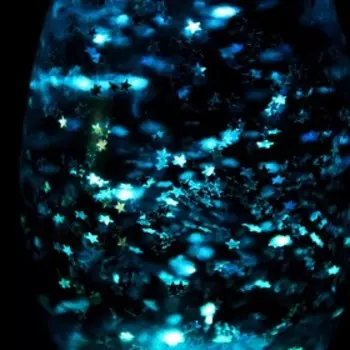 Светильник "Капля" Е14 синий h=38см