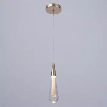 Светильник "Капля" LED 2Вт 3000К золото 5,5х5,5х23-123см