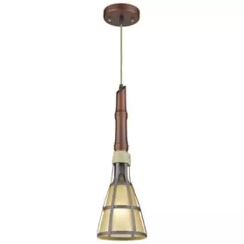 Светильник "Каприс" 1x60Вт E14 дуб, желтый 15x15x51см