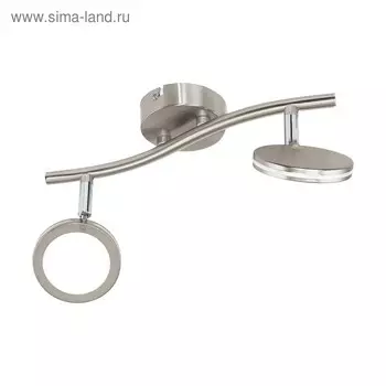 Светильник KARYSTOS 2x4Вт LED никель, хром