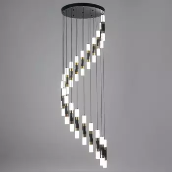 Светильник-каскад «Аселла» 20хLED 120 Вт 4000К черный 7070250 см BayerLux