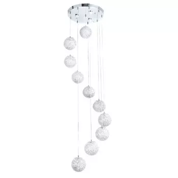 Светильник "Кассандра" 10LED+3LED ПДУ 79Вт хром 40х40х40-200см BayerLux