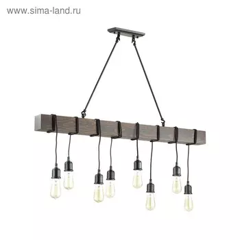 Светильник Klaus 8x60Вт E27 чёрный