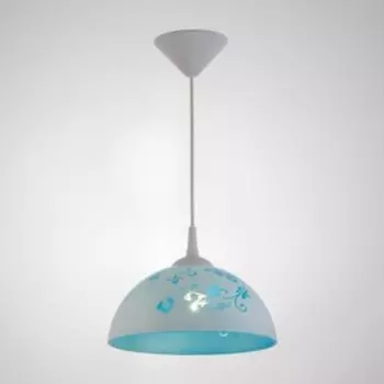 Светильник BayerLux Колпак "Рочелл" 1 лампа E27 40Вт белый-синий д.250