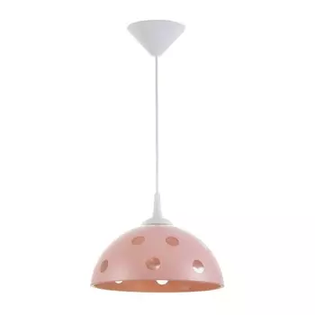 Светильник BayerLux Колпак "Силви" 1 лампа E27 40Вт розовый д.250