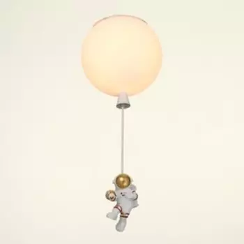 Светильник "Космонавт с шаром" E27 15Вт белый 20х20х45 см