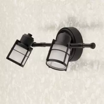 Светильник «Кристалино», 2x60Вт E14, чёрный 36x21x15 см