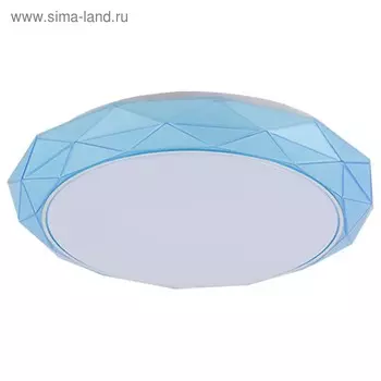 Светильник «Кристалл», 1x72Вт LED голубой 50x50x7 см