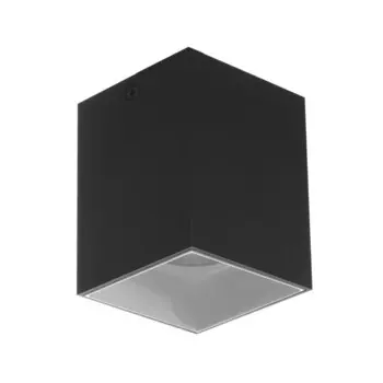Светильник «Кубик» LED 4000К 10 Вт DIM220 черный белый 7.57.59.5 см