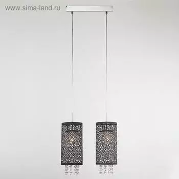 Светильник Laguna, 2x60Вт E14, цвет хром