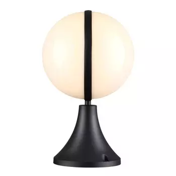 Светильник ландшафтный на базу Odeon Light. Lomeo, 1х10Вт, E27 Led, 330х200х200 мм, цвет чёрный, акрил