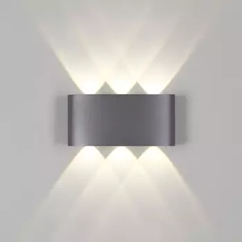 Светильник ландшафтный настенный Novotech. Calle, 6Вт, Led, 90х180х50 мм, цвет темно-серый
