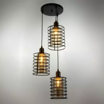 Светильник BayerLux "Лендер" 3хЕ27 40Вт чёрный