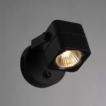 Светильник Lente, 1x50Вт GU10, чёрный