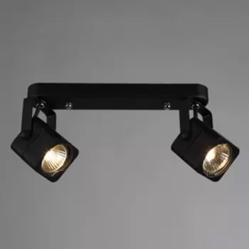 Светильник LENTE, 2x50Вт GU10, цвет чёрный