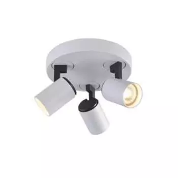 Светильник Lexi, 3x35Вт GU10, цвет белый, графитовый