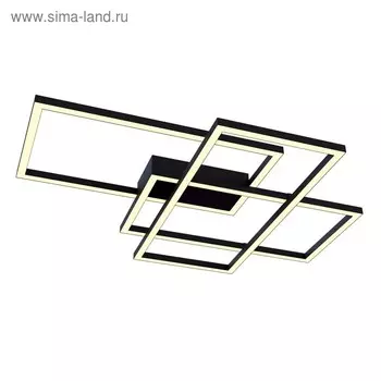 Светильник потолочный Maytoni MOD015CL-L80B4K, 3хLED, 80Вт, 68х78х8 см, 3900Лм, цвет чёрный