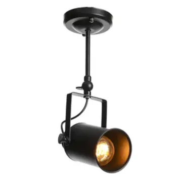 Светильник "Линза" 1x60W E27 черный11x11x24 см