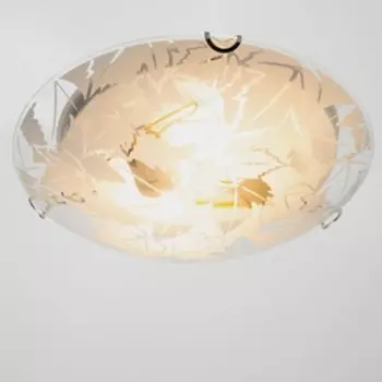 Светильник "Листопад", E27 2х60Вт, цвет белый, 30 см.