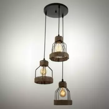 Светильник BayerLux "Лофти" 3хЕ27 40Вт чёрный