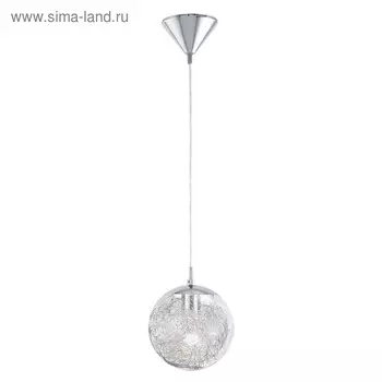 Светильник LUBERIO 1x60Вт E27, хром 25x25x110 см