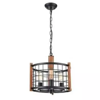 Светильник Lucca, 3x60Вт E27, цвет чёрный