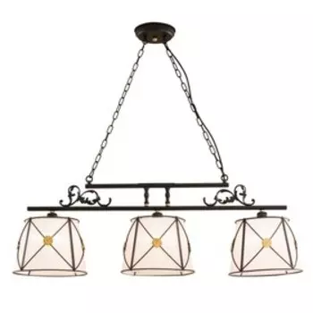 Светильник "Лугано" 3x60Вт E27 органза 110x35x30см