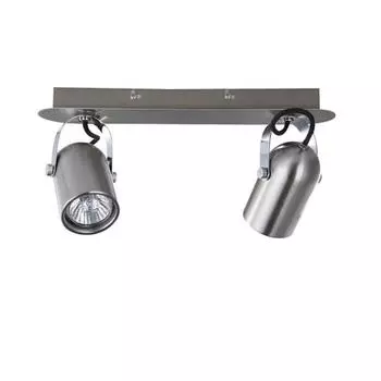 Светильник Luigi, 2x50Вт GU10, цвет никель, хром