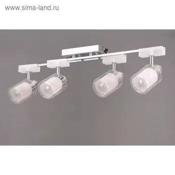 Светильник "Майа" 4x40Вт Е14 хром 76x76x19см