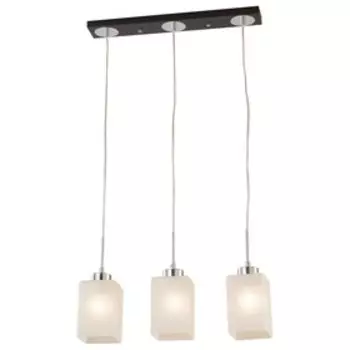 Светильник «Маркус», 3x75Вт E27, хром, венге 52,5x22x14 см