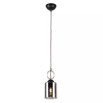 Светильник MD.0103-1-P BK+FGD, 1x60Вт E27, цвет чёрный