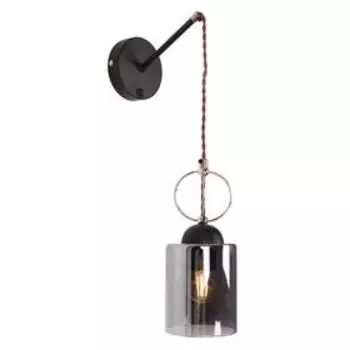 Светильник MD.0103-1-W BK+FGD, 1x60Вт E27, цвет чёрный