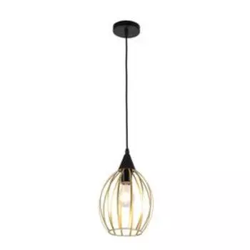 Светильник MD.0202-1-P BK+FGD, 1x60Вт E27, цвет чёрный