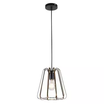 Светильник MD.0301-1-P BK+ZGD, 1x60Вт E27, цвет чёрный