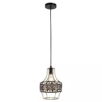 Светильник MD.0303-1-P BK+ZGD, 1x60Вт E27, цвет чёрный