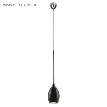 Светильник Meta 1х40Вт E14 чёрный, хром 12x115см