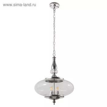 Светильник MIEL 4x60Вт Е14 хром 39x39x154см