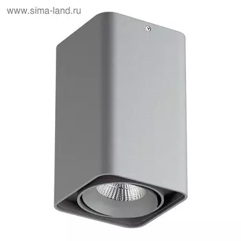 Светильник MONOCCO 10Вт LED 4000K серый 10x10x17см