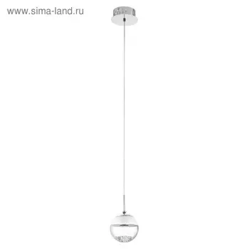 Светильник MONTEFIO 1x5Вт LED хром 14x14x110 см