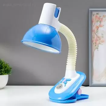 Светильник на прищепке "Бабочка" 40W E27 синий 10x14x40 см