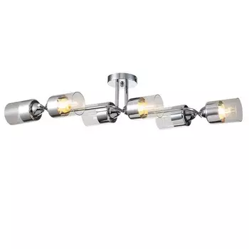 Светильник на штанге Escada, 1110/6P Chrome. 6х60Вт, E27, 840х380х180 мм, цвет хром