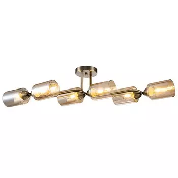 Светильник на штанге Escada, 1110/6P Bronze. 6х60Вт, E27, 840х380х180 мм, цвет античная бронза