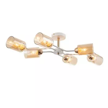 Светильник на штанге Escada, 1131/6P White/Gold. 6х60Вт, E27, 850х440х185 мм, цвет белый/золото